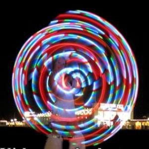 Glow Hula Hooping Show, ideal for Christmas lights switch ons