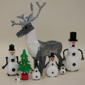 Christmas figures in Lego