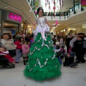 Stilt Walking Christmas Tree Fairy