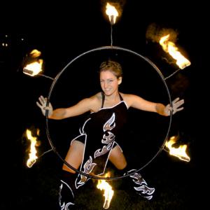 Fire Hoop from Spectacular Fire Show- click for demo video