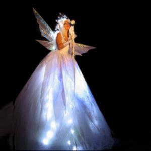 Glowing Ice Fairy (white lights)
