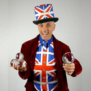 Red White and Blue Crystal Juggler