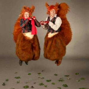Dancing red Squirrels