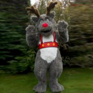Grey Rudolph costume character