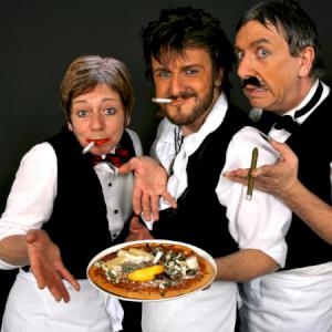 Comedy singing Waiters for street festivals and town centres