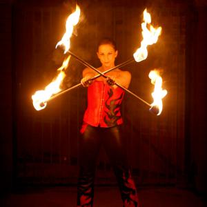 Fire Staff Twirling