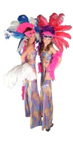Brazilian Carnival Girls Stiltwalkers. Please quote caal9.