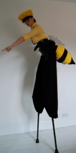 Busy Bee Stilt Walking character. Please quotefiwa4