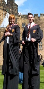 Harry Potter themed stilt walkers. Please quote grli11.