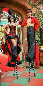 Moulin Rouge stilt walkers. Please quote grli16.
