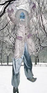 Jack Frost stilt walker. Please quote here5.