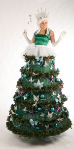 Christmas Tree Fairy stilt character. Please quote mejo1.