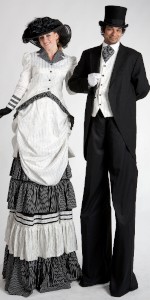 Edwardian/Victorian stilt couple
