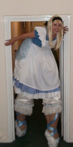 Alice in Wonderland style stilt character. Please quote sorc15.
