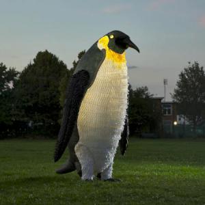 8 ft illuminated penguin