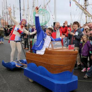 Pirate and Mermaid glideabout act
