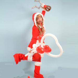 Miss Christmas balloon modeller