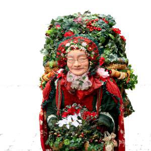 Christmas Flower Woman