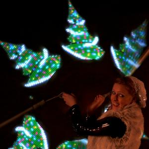 Christmas Pixel Poi Show- click for video