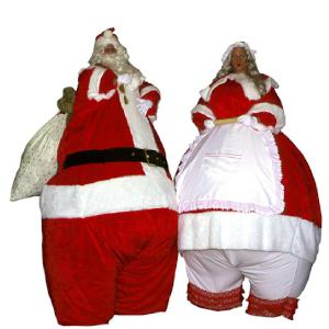 Roly Poly Mr ad Mrs Santa