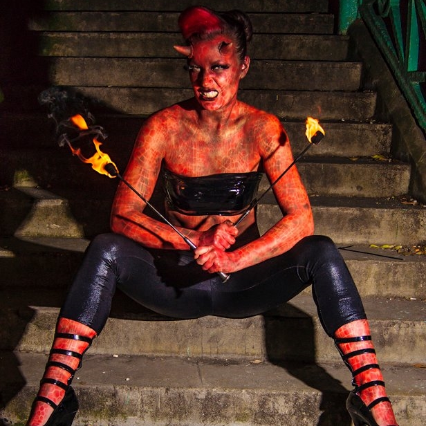 She Devil fire act