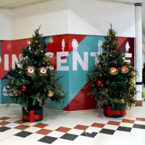Talking Christmas Trees street theatre act