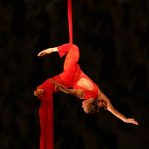 Aerial silks act