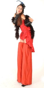 French Moulin Rouge Stiltwalker. Please quote caal8.