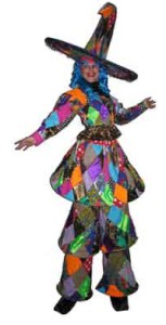 Harlequin/Witch stiltwalker. Please quote here14.