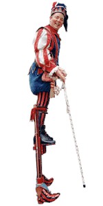 Jester on stilts. Please quote prcr4.